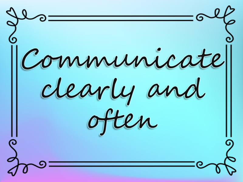 marriage advice: Communicate Clearly and Often