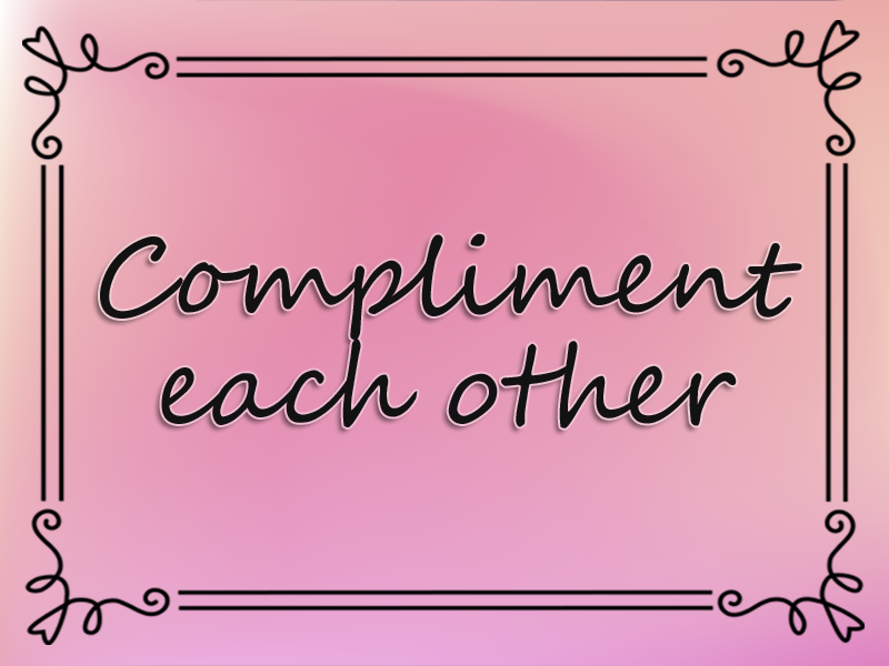 marriage advice: Compliment Each Other