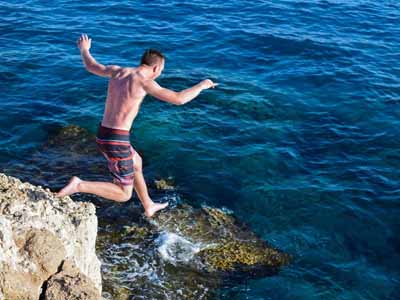 Cliff Jumping date idea